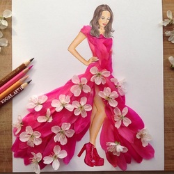 Пазл: Красное с белым