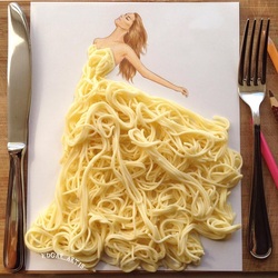 Пазл: Спагетти платье