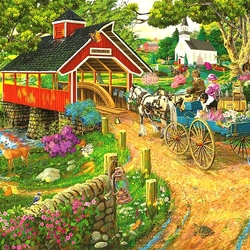 Пазл: Вечерняя поездка