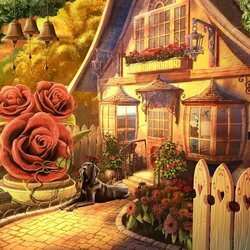 Пазл: У крыльца