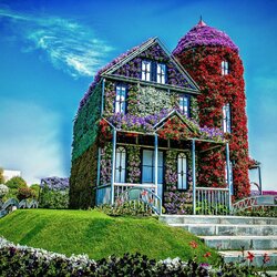 Пазл: Дом в цветах