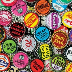 Пазл: Разноцветные крышечки