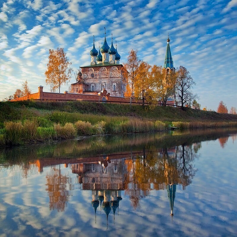 Село Дунилово Ивановская область зима закат