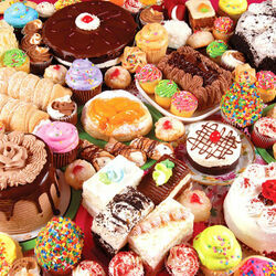 Пазл: Пирожные и торты