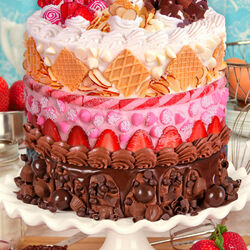 Пазл: Торт-мороженое