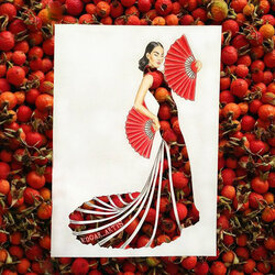 Пазл: Китайские вдохновения и шиповник