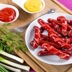 Пазл: Жареные колбаски