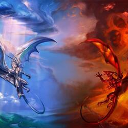 Пазл: Дракон небесный и дракон из Бездны