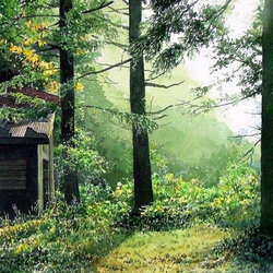 Пазл: Домик в лесу