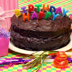 Пазл: Торт со свечками