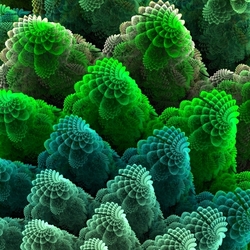 Пазл: Фрактальные кактусы