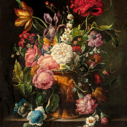 Пазл: Букет цветов в вазе