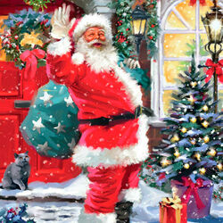 Пазл: Прибытие Санты