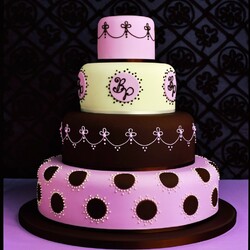 Пазл: Тортик розовый