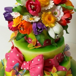 Пазл: Торт цветочный