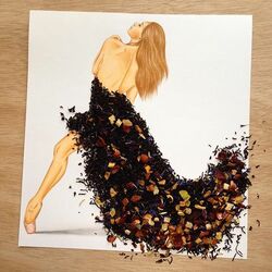 Пазл: Платье из чая