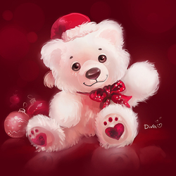 Пазл: Белый мишка