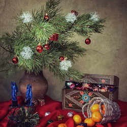 Пазл: Новогодний натюрморт