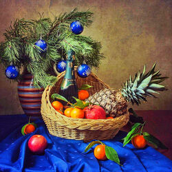 Пазл: Новогодний натюрморт