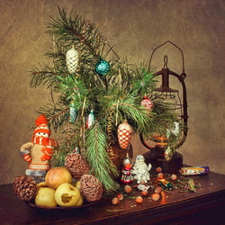 Пазл: Новогодний натюрморт