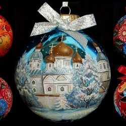 Пазл: Расписные шары