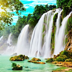 Пазл: Водопады