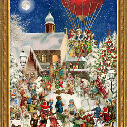 Пазл: Санта на коне