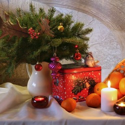 Пазл: Новогодний натюрморт