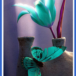 Пазл: Бабочка и цветок