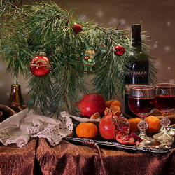 Пазл: Новогодний натюрморт