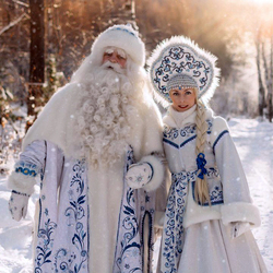 Пазл: Дед Мороз и Снегурочка