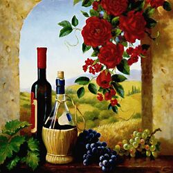 Пазл: Вино и розы
