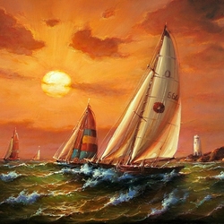 Пазл: Паруса