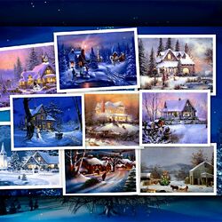 Пазл: Рождественский коллаж