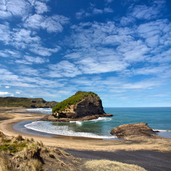 Пазл: Пляж Bethells. Новая Зеландия