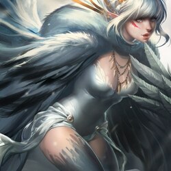 Пазл: Игривая снежная гарпия 