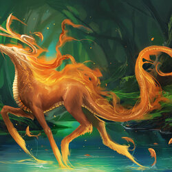 Пазл: Огненный кирин 