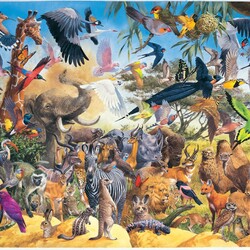 Пазл: Животный мир Африки