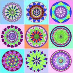 Пазл: Мандалы