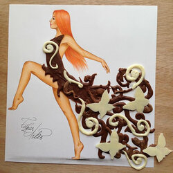 Пазл: Платье из шоколада