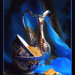 Пазл: Натюрморт с серебряным кувшином