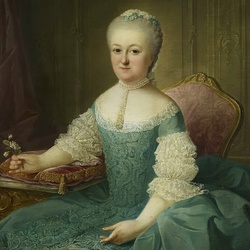 Пазл: Дама в бирюзовом платье