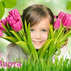 Пазл: С 8 Марта!
