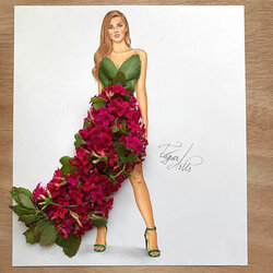 Пазл: Платье из каланхоэ