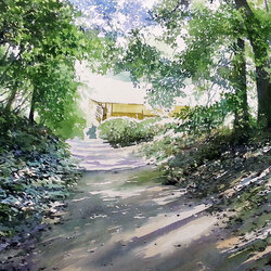 Пазл: В тени деревьев