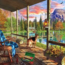 Пазл: Домик в горах