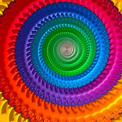 Пазл: Цветная спираль