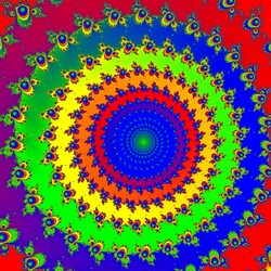 Пазл: Цветная спираль