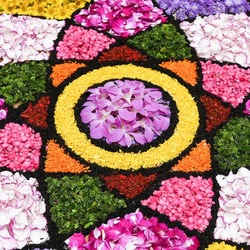 Пазл: Цветочный ковер