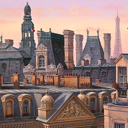 Пазл: Крыши Парижа
